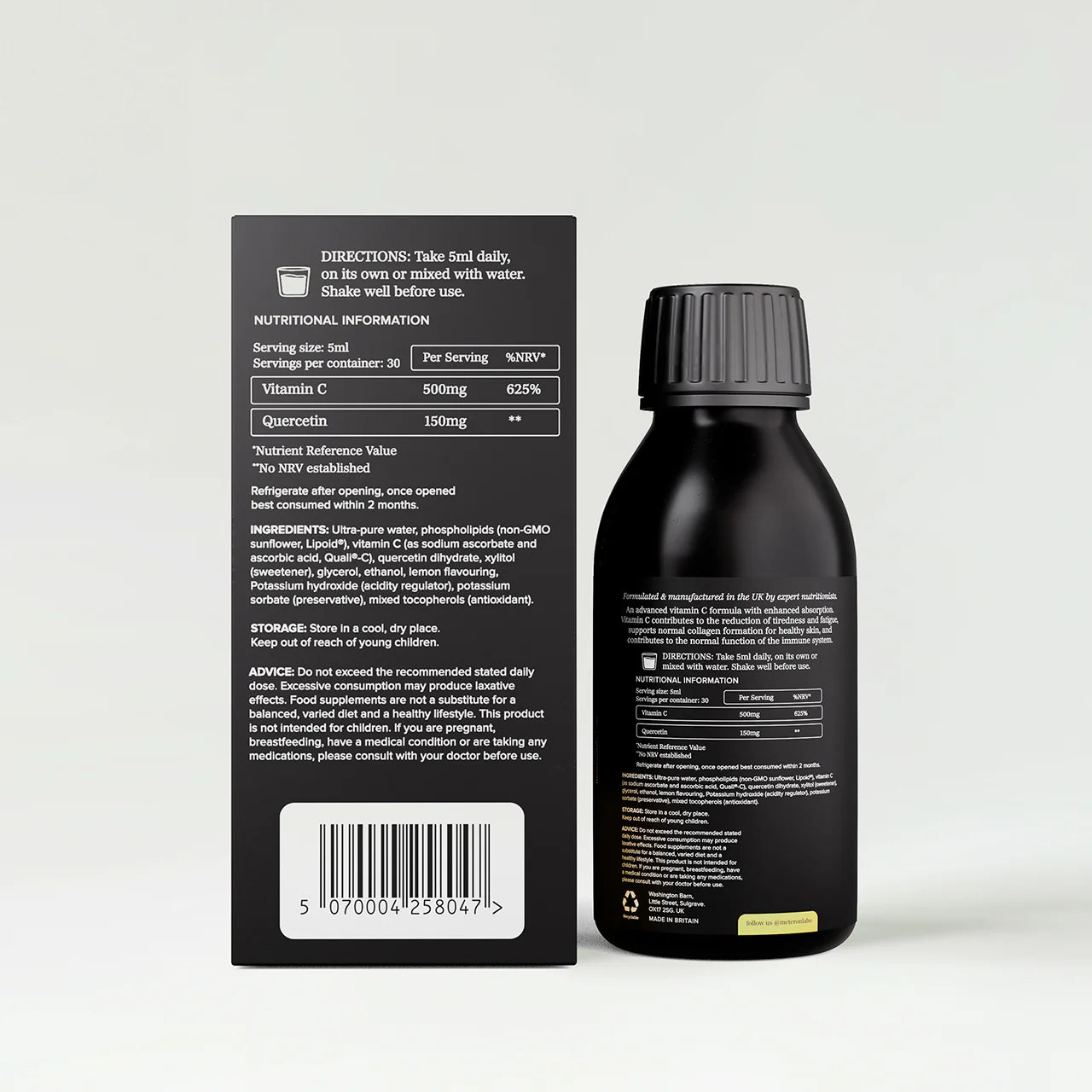 Meteron Labs Liposomal Vitamin C &amp; Quercetin
